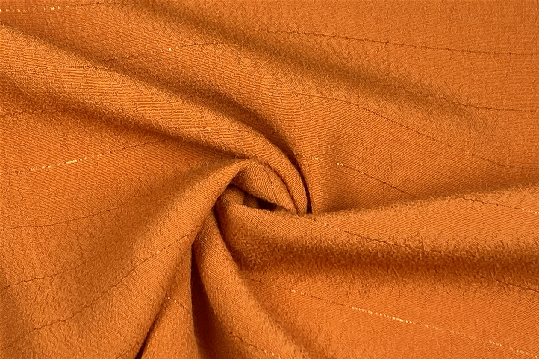 MARROCAIN PLAIN DYED FABRIC WITH GOLDEN LINE M19101